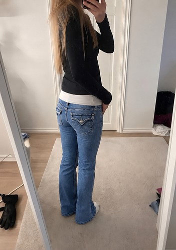 Damen bootcut low waist jeans - damen,