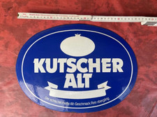 Kutscher Alt Emaille Schild