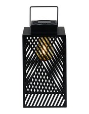 Livarno Home LED Garten Solar Laterne Lampe 24,5cm schwarz auch zum Aufhängen