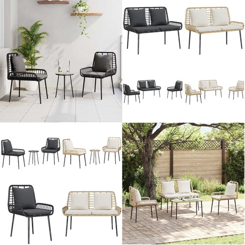 Gartenmöbel set poly rattan - set, poly-rattan