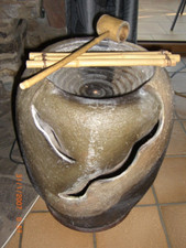 Zimmerbrunnen Keramik im japanischen Stil, Höhe 49 cm