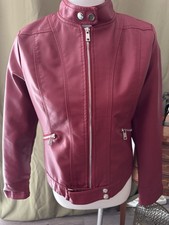 Feine Kunstleder Jacke Damen