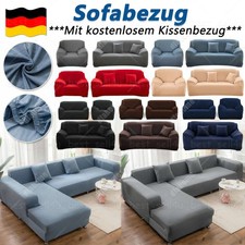 Sofabezug stretch elastische Sofahusse Abdeckung Für 1-4 Sitzer & L Form Ecksofa
