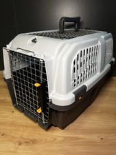 Hunde Katze Nager TRANSPORTBOX DOPPEL ÖFFNUNG  ReiseAutoKennel -1 Verschlußclip