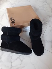 GOOCE Damen-WinterStiefel 38 MARA schwarz Boots Lammfell