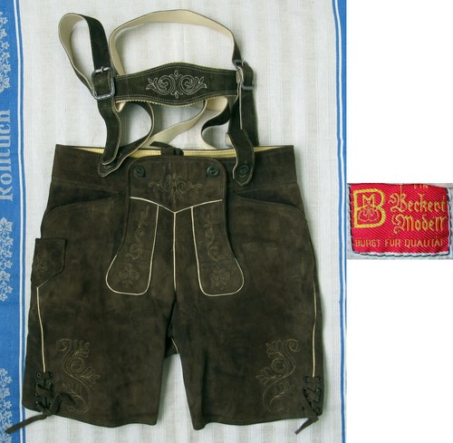 Braune lederhose - braune,
