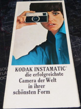 Kodak Instamatic Filmcameras Camera  Germany Broschüre-Alt