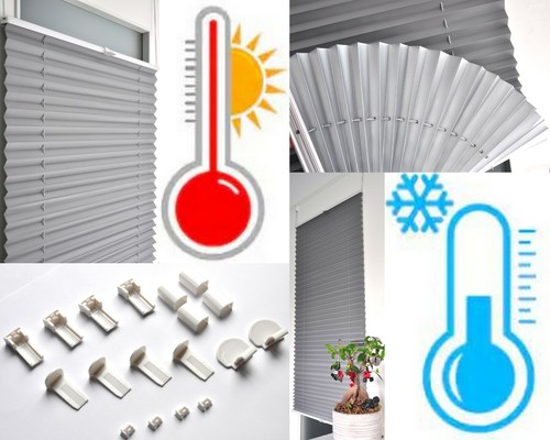 Thermo plissee klemmfix - plissee, 100%