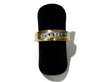 333/- 8kt Gold Ring, Bicolor, Diamanten, ca. 0,08 ct, Muster, Gr. 53, Damen