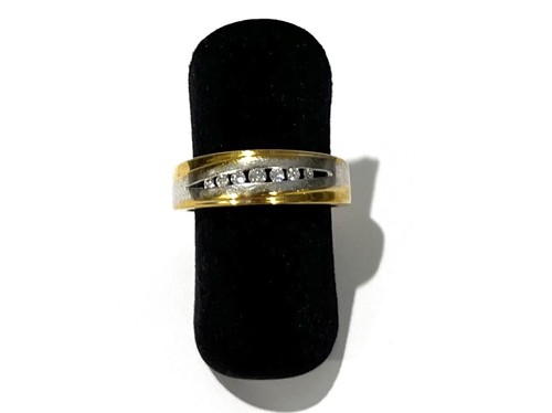 333 8kt gold ring - gold, bicolor