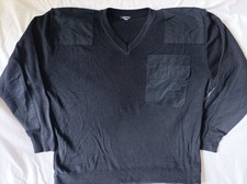 Herren Wolle Pullover Dienstkleidung dunkelblau Gr. 2XL (Polizei ?) 50% Merino