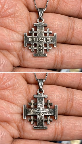 Jerusalem kreuz anhänger 925 - kreuz,