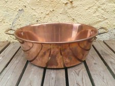 Kupfertopf Kupfer Marmeladentopf  Ø 36 cm 1,8 kg Tournus France Frankreich