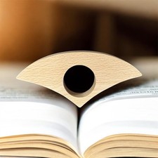 Buchseitenhalter Buchenholz