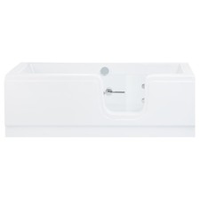 Acryl Badewanne Kombiwanne Puerta 170x80x40 cm links weiß mit Tür rechts