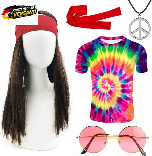 Hippie kostüm unisex - unisex, 70er