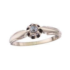 Solitär Ring Rosenschliff