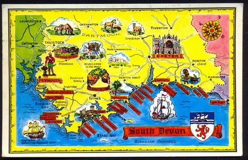 Bildkarte von south devon - von,