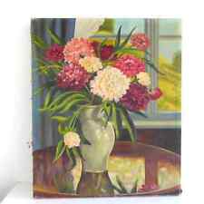 Vintage Ölbild mit Blumen