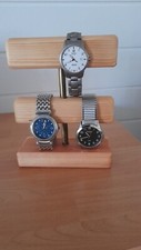 Uhrenaufsteller Uhrenhalter Uhrenständer aus Holz für bis zu 4 Uhren - handmade