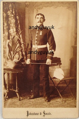 Kabinettkarte soldat indien - kabinettkarte,