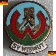 Fußball Handball Sport Anstecknadel DDR Uranbergbau* SV WISMUT - AUE GERA KMS