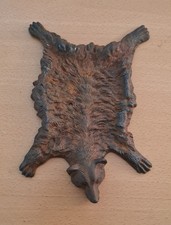 Bär Bärenfell aus Gusseisen Jagd Jäger Trophäe