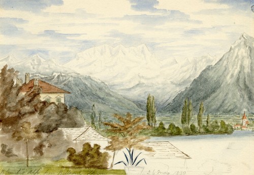 Alpen aus bellevue thun - alpen,
