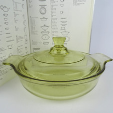 Jenaer Glas Raso Therm, Auflaufform m. Deckel 3036, Entwurf W. Wagenfeld 1933-35