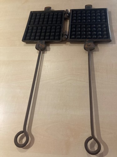 Antik waffeleisen stiel - waffeleisen,