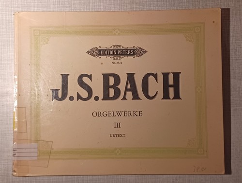 Bach orgelwerke iii 3 - orgelwerke,