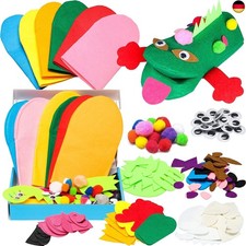 WATINC 6Pcs Felt Handpuppe DIY