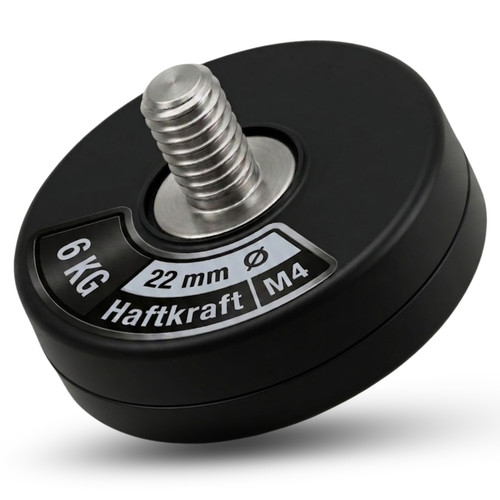 Neodym magnet gummiert - magnet, 22mm