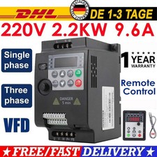 220V 2.2KW 9.6A 1PH / 3PH Frequenzumrichter Frequenzumwandler VFD VSD Inverter
