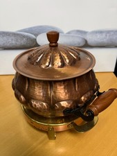 Vintage Kupfer Fondue-Set