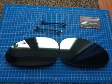 BMW E46 M3 Cabrio Coupe Paar Außenspiegel Glas Blau Beheizt & Kabel Pre-05