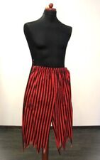 Piratenhose Rot Schwarz gestreift Hose Mädchen Jungen Fasching Karneval Pirat