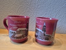 2 x Becher Tasse Glühwein Kieler Weihnachtsmarkt 1994
