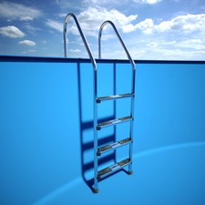 Einstiegsleiter V4A 4-Stufen