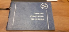 DDR Trabant Vertrags Werkstätten  Verzeichnis VEB Sachsenring Zwickau