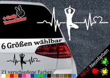 Herzschlag Baum Yoga Aufkleber