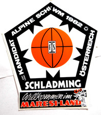 Souvenir-Aufkleber Alpine Schi