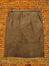 VINTAGE RALPH LAUREN BRAUN WESTERN ROCK US 4 UK 8 WILDLEDER LEDER WEICH Bohemian