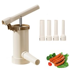 Hochwertiger Wurstf��ller aus Kunststoff mit vier Trichtern f��r kulinarische Ab