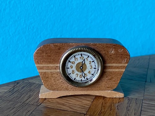 Uhr holz puppenstube - holz,