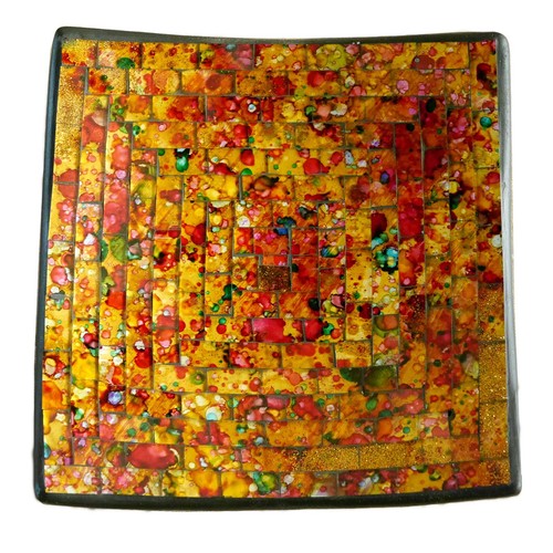 Dekoschale mosaikschale orange - dekoschale,