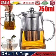 Teekanne Glas mit Sieb 750ML