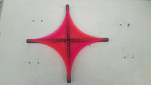 Stringart holzkreuz deko - stringart,