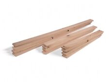 Holzlatten SET 200cm Eiche Rustikal 18x74mm DIY Holzleiste Sockelleiste Echtholz