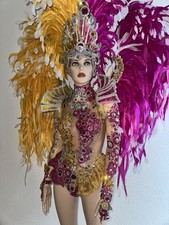 Samba Kostüm - Pink/Gelb -